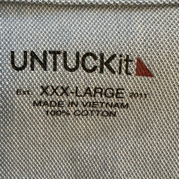 UNTUCKit XXXL Blue Mercury Long Sleeve Luxury Shirt - Picture 2 of 7
